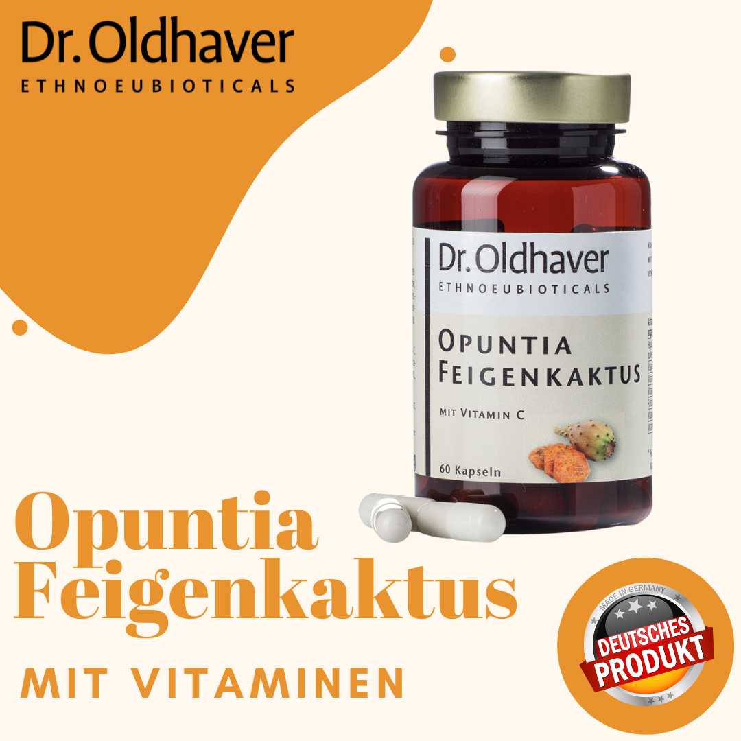 Opuntia Feigenkaktus Kapseln, vegan, unterstützt das Abnehmen