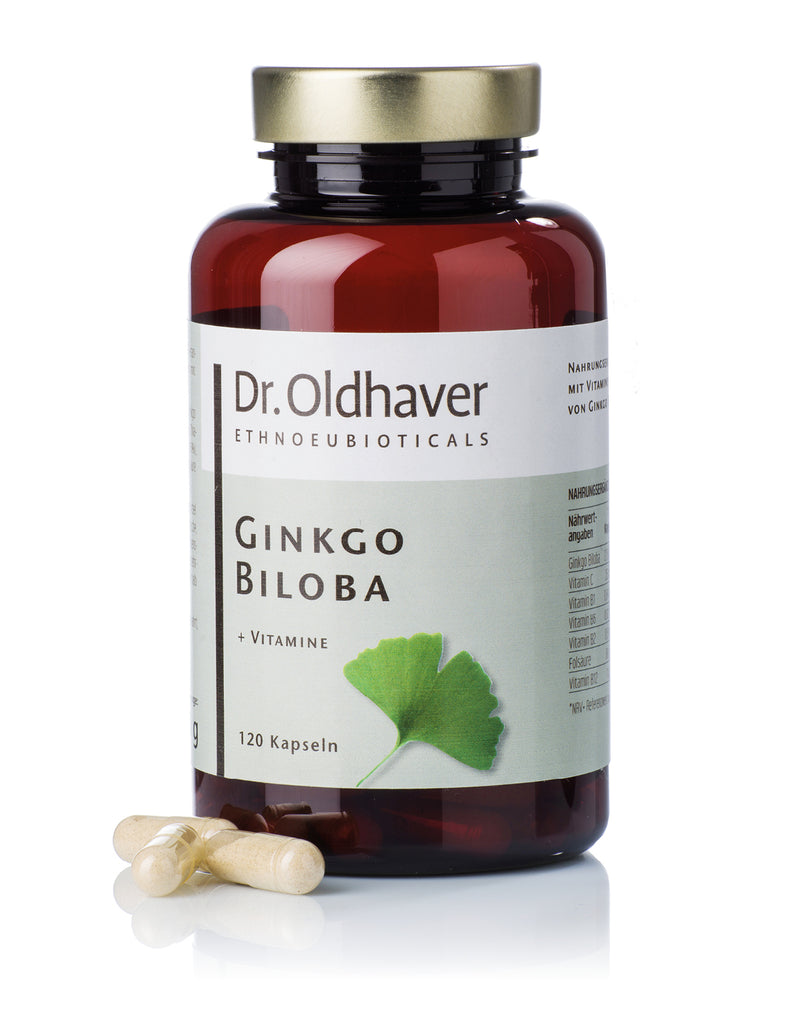 Gingko Biloba Kapseln + Vitamine (120 Kps.) - Dr. Oldhaver